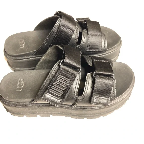 UGG Shoes Ugg Clem Black Platform Slide Sandals Poshmark